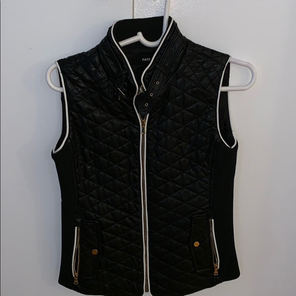 Leather vest